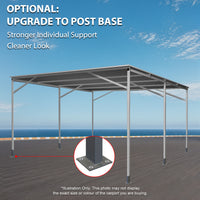 Carport 6m x 6m Vehicle Shelter Skillion Steel Double Carport plus 80X40MM Tube