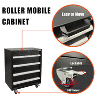 UltraTools 2450/4300mm x 550mm x 2025mm Black Classic Workshop Garage Storage Corner Cabinet Set