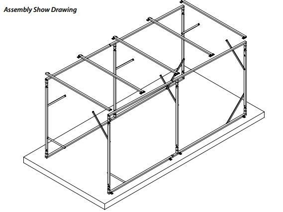 Vehicle Shelter 2.6m x 6m x 2.8m Steel Carport