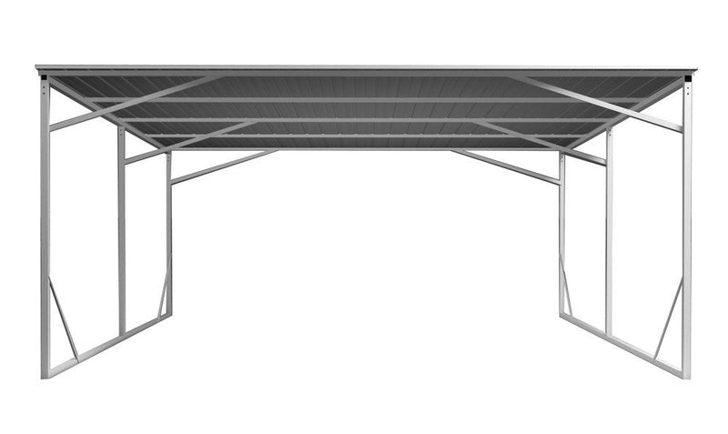 Carport 6m x 6m Vehicle Shelter Skillion Steel Double Carport plus 80X40MM Tube