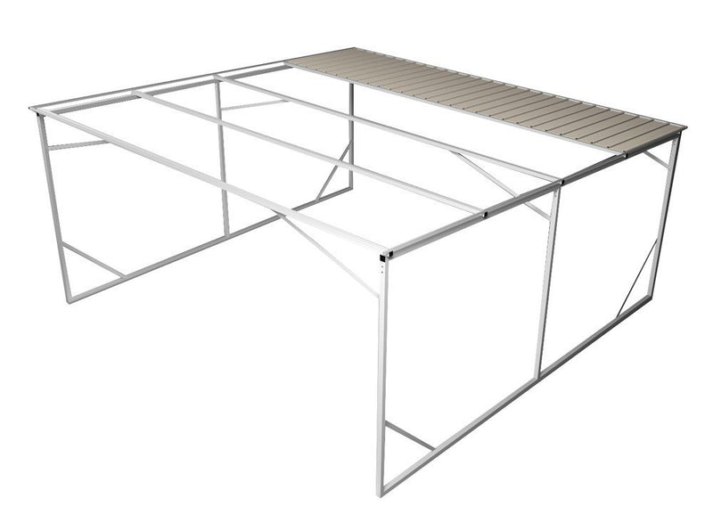 Carport 6m x 6m Vehicle Shelter Skillion Steel Double Carport plus 80X40MM Tube
