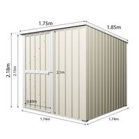 Garden Shed 1.75m x 1.75m x 1.9m