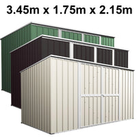 Garden Shed 3.45m x 1.75m x 2.15m Flat Roof