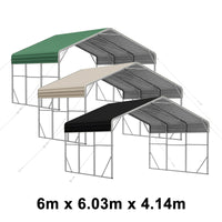 Single Carport 6m Wide