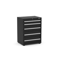 UltraTools 750mm x 550mm x 2025mm Black Economy 5 Drawer Cabinet Tower