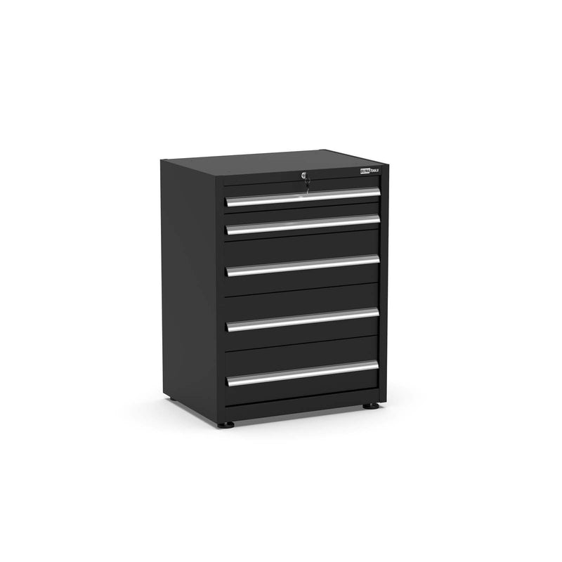 UltraTools 750mm x 550mm x 2025mm Black Economy 5 Drawer Cabinet Tower