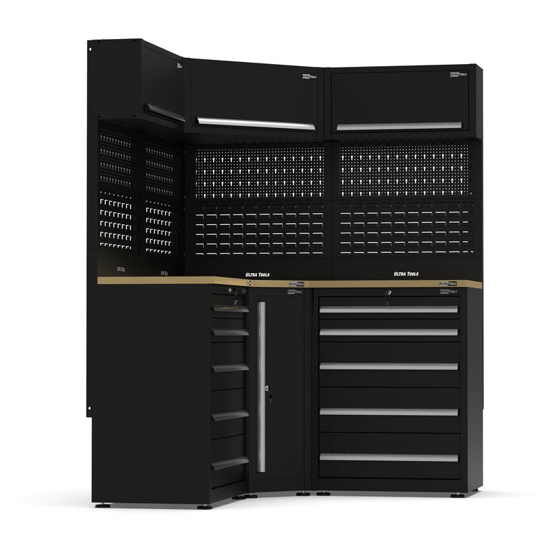 UltraTools 1550/1550mm x 550mm x 2025mm Classic Modular Garage & Workshop Storage Corner Cabinet System