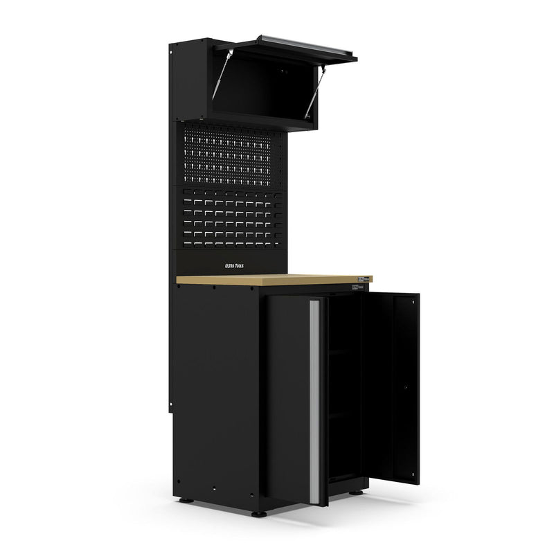 UltraTools 750mm x 550mm x 2025mm Black Economy 2 Door Cabinet Tower