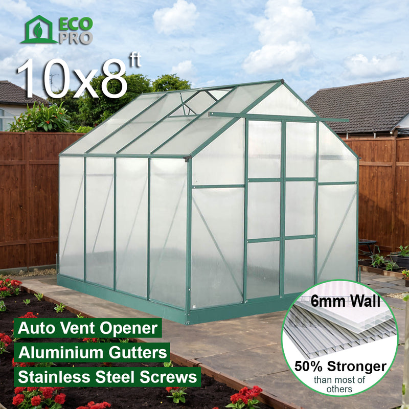 EcoPro 6mm Greenhouse 10 x 8ft