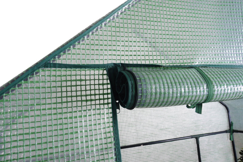 EcoPro 143 x 143 x 195cm Walk-in Tunnel Greenhouse PE Cover Plant Garden Green Shade