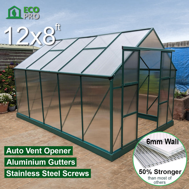 EcoPro 6mm Greenhouse 12 x 8ft