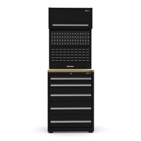 UltraTools 750mm x 550mm x 2025mm Black Economy 5 Drawer Cabinet Tower (Add-On)