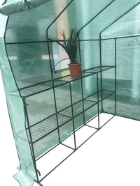 Eco Pro 200x200x200cm Walk in Tunnel Greenhouse PE Cover Tomato Plant Garden Green Shade