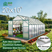 EcoPro 10 - 30ft Long x 10ft Wide Greenhouse