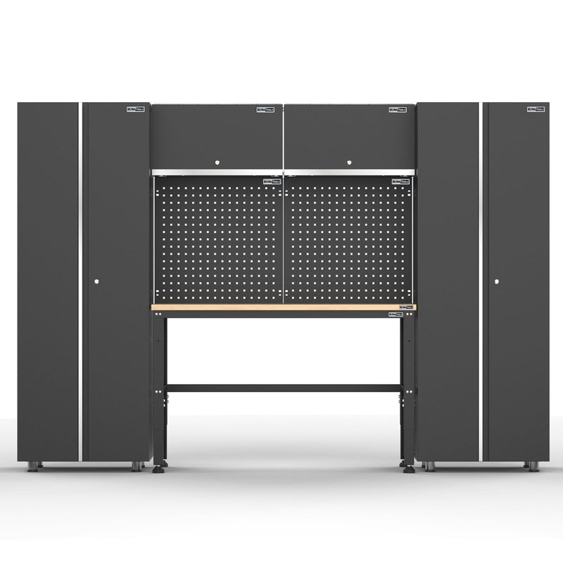 UltraTools 2704mm x 480mm x 1870mm Black Workshop Garage Storage Cabinet Set