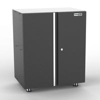 Black Workshop Garage 2 Door Storage Cabinet - UltraTools 670mm x 465mm x 820mm
