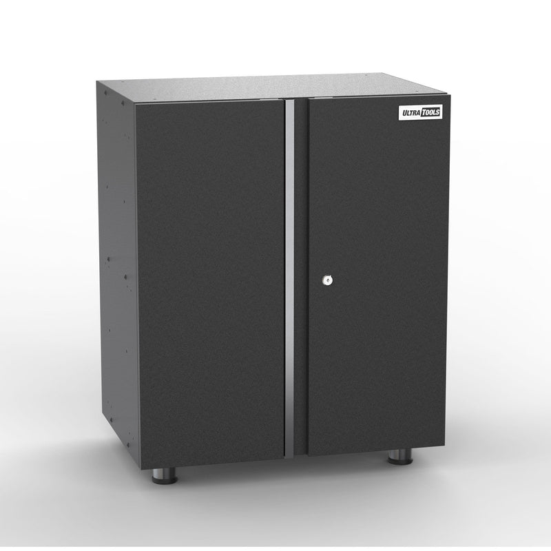 UltraTools 2710mm x 500mm x 1870mm Black Workshop Garage Storage Cabinet Set
