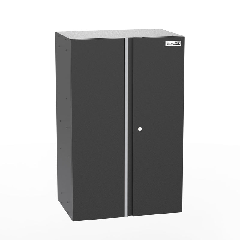 UltraTools 2704mm x 500mm x 1870mm Black Workshop Garage Storage Cabinet Set