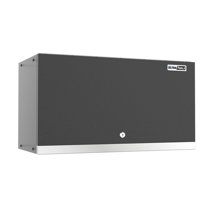 UltraTools 670mm x 313mm x 360mm Black Workshop Garage 2 Door Wall Storage Cabinet