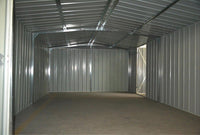Garage Shed 6m x 3.45m x 2.4m (Gable) Double Barn Door Workshop with 4 Internal Trusses