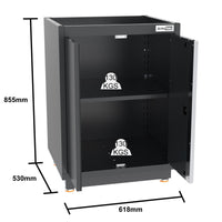 UltraTools 3718mm x 580mm x 2020mm Black Semi-Industrial Workshop Garage Storage System