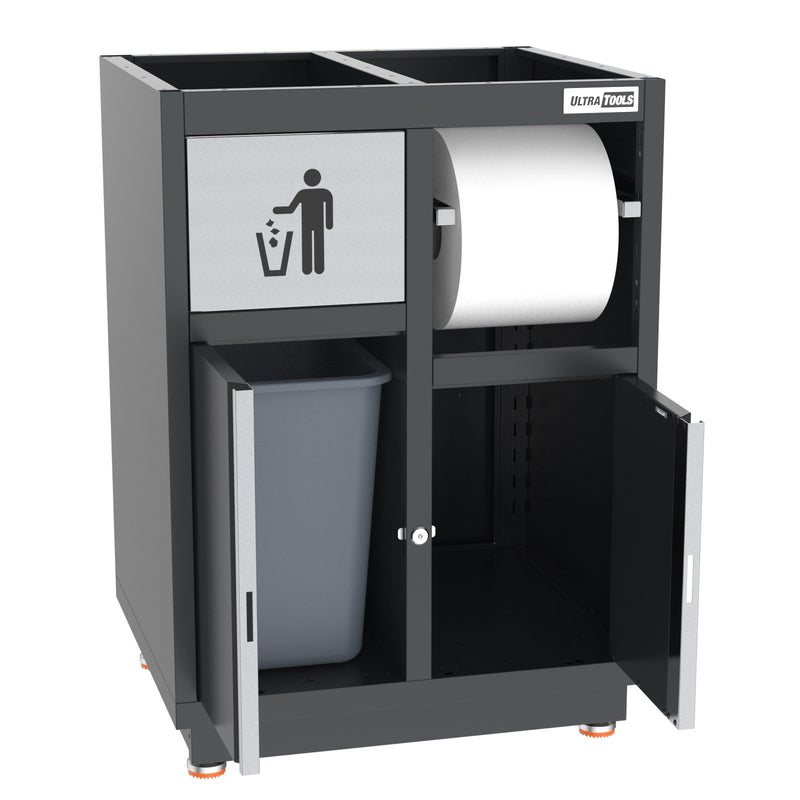 UltraTools 3100mm x 580mm x 2020mm Black Semi-Industrial Workshop Garage Storage Cabinet Set