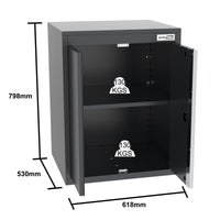 UltraTools 3100mm x 580mm x 2020mm Black Semi-Industrial Workshop Garage Storage Cabinet Set