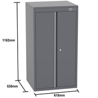 UltraTools 3718mm x 580mm x 2020mm Black Semi-Industrial Workshop Garage Storage System