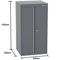 UltraTools 3100mm x 580mm x 2020mm Black Semi-Industrial Workshop Garage Storage Cabinet Set