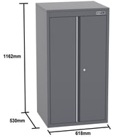 UltraTools 3100mm x 580mm x 2020mm Black Semi-Industrial Workshop Garage Storage Cabinet Set
