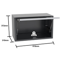 UltraTools 3100mm x 580mm x 2020mm Black Semi-Industrial Workshop Garage Storage Cabinet Set