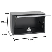UltraTools 3718mm x 580mm x 2020mm Black Semi-Industrial Workshop Garage Storage System