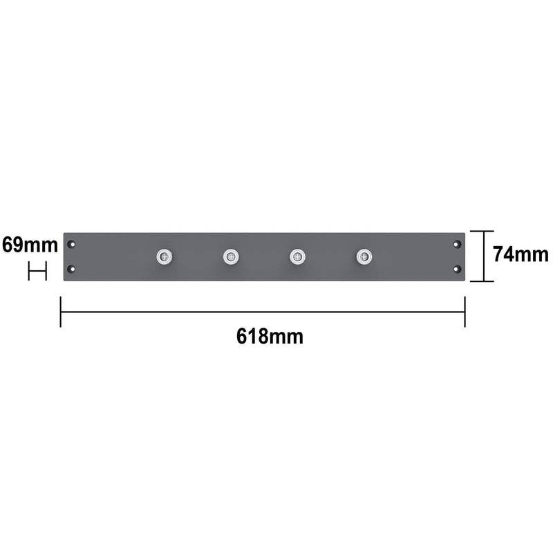 UltraTools 3100mm x 580mm x 2020mm Black Semi-Industrial Workshop Garage Storage Cabinet Set