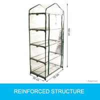 EcoFresh 4 Tiers Greenhouse PVC Cover Garden Storage