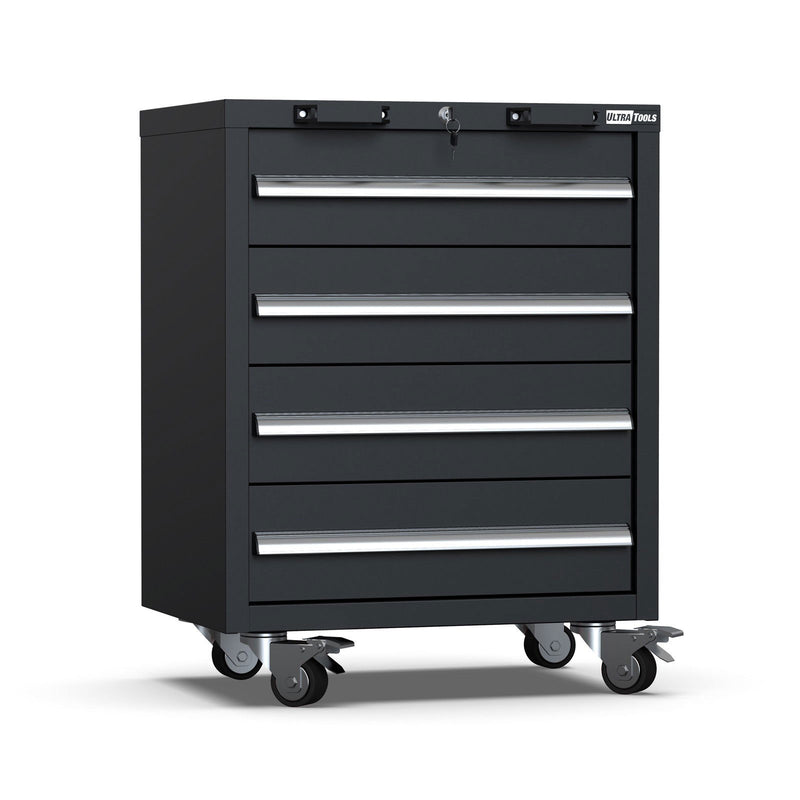 UltraTools 5150mm x 550mm x 2025mm Black Classic Workshop Garage Storage Cabinet Set