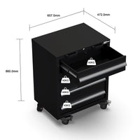 UltraTools 5150mm x 550mm x 2025mm Black Classic Workshop Garage Storage Cabinet Set