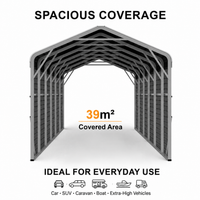 Single Carport 3.4m Wide x 12.03m Long with Enclosed Side Walls