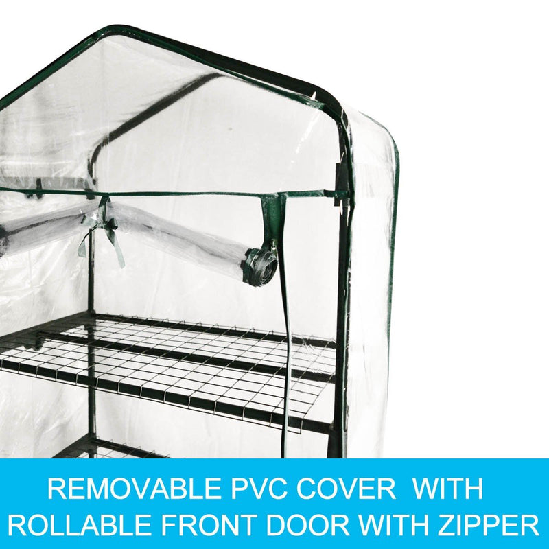 EcoFresh 4 Tiers Greenhouse PVC Cover Garden Storage