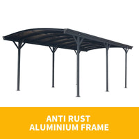 Carport 3m x 5.7m x 2.57m AluFrame 8mm PolyUV Roof