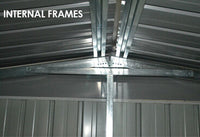 Garage Shed 3.45m x 5.15m x 2.4m with Double Barn Door Workshop