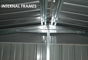 Garage Shed 3.45m x 5.15m x 2.4m with Double Barn Door Workshop