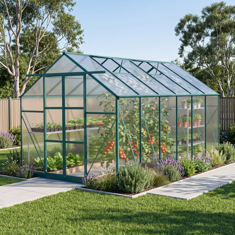 EcoPro 6mm 14-36ft Long x 8ft Wide Greenhouse