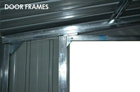 Garage Shed 6m x 3.45m x 2.4m (Gable) Double Barn Door Workshop with 4 Internal Trusses