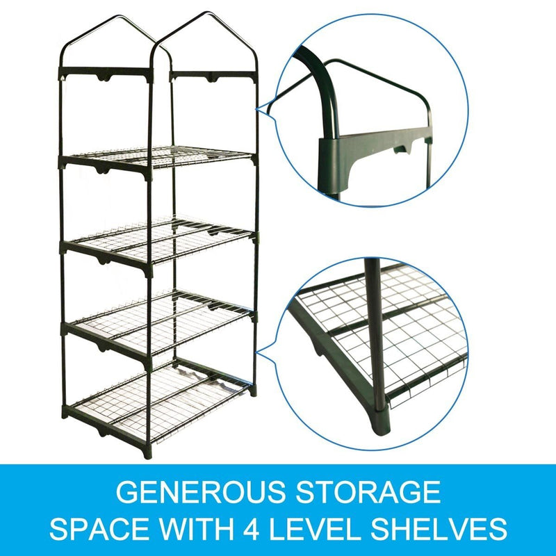 EcoFresh 4 Tiers Greenhouse PVC Cover Garden Storage