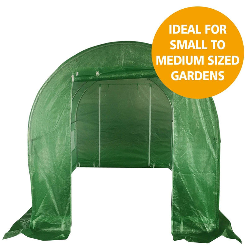 Greenhouse EcoFresh Walk in Greenhouses 3m x 2m x 2m Strong Galvanised Frame