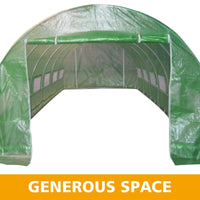 Greenhouse EcoFresh Walk in Greenhouses 6m x 3m x 2m Strong Galvanised Frame