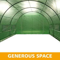 Greenhouse EcoFresh Walk in Greenhouses 4.5m x 3m x 2m Strong Galvanised Frame