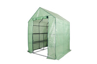 EcoPro 143 x 143 x 195cm Walk-in Tunnel Greenhouse PE Cover Plant Garden Green Shade