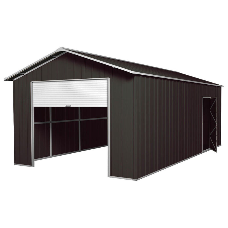 Garage Shed 7.21m x 4.17m x 3.24m with Roller Door