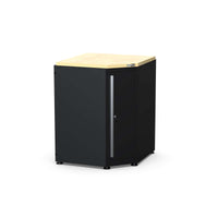 UltraTools 2450/4300mm x 550mm x 2025mm Black Classic Workshop Garage Storage Corner Cabinet Set